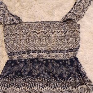 Printed Smocked top.